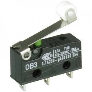 image of Cherry Switches Microswitch DB3C A1RB 250 V AC 0.1 A 1 x OnOn momentary