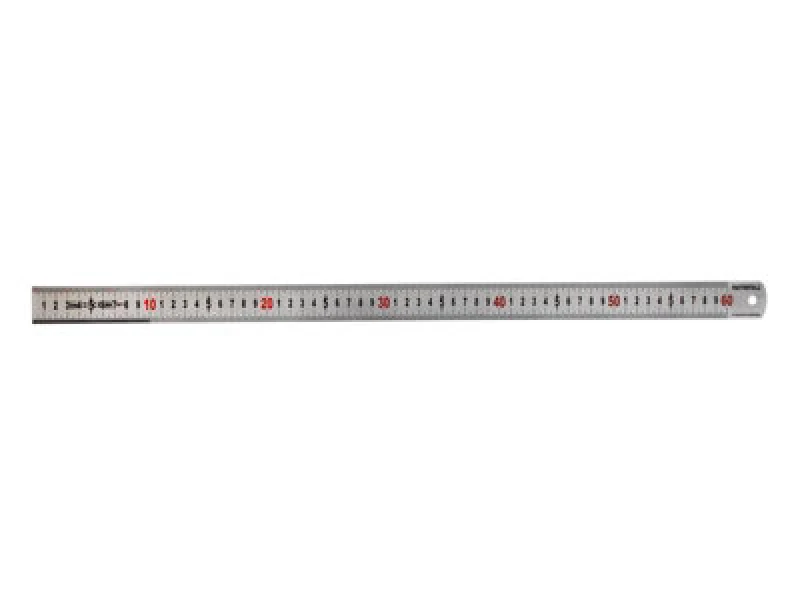 Image of Faithfull Matt Silver Measuring Rule 600mm Fairul600Ms