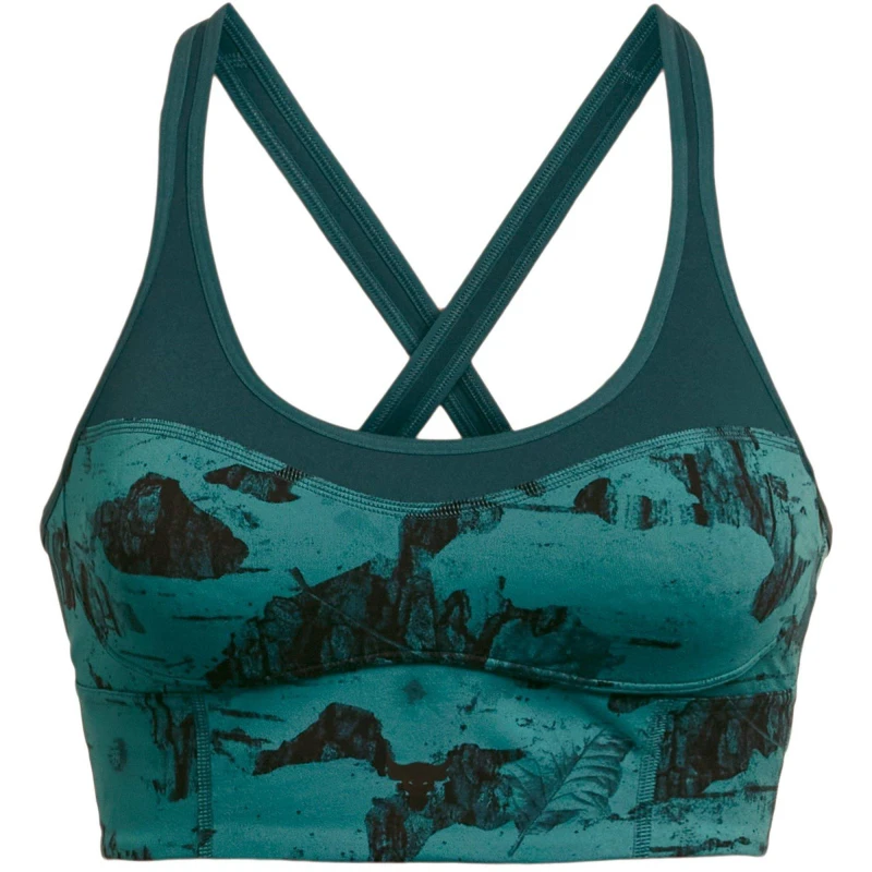 Image of Under Armour Womens Medium Impact Sports Bra Green female 8 (XS)