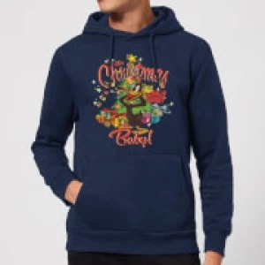 Image of Looney Tunes Its Christmas Baby Christmas Hoodie - Navy - L