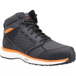 image of Timberland Pro Mens Reaxion Mid Composite Safety Boots (6 UK) (Black/Orange)