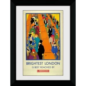 image of Transport For London Brightest London 50 x 70 Framed Collector Print