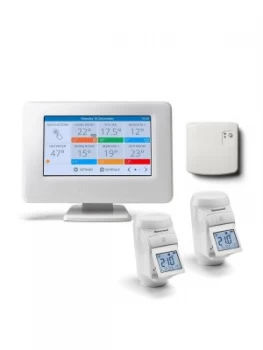 image of Honeywell Honeywell Evohome Thermostat With 2 Thermostat Radiator Valves