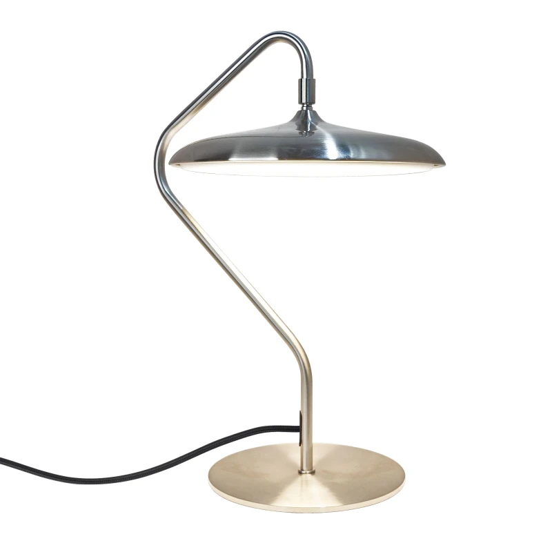 Image of Nordlux Artist Indoor Table Lamp Silver Metal Intergrated LED SensorTrue Colour, IP20 Silver Unisex