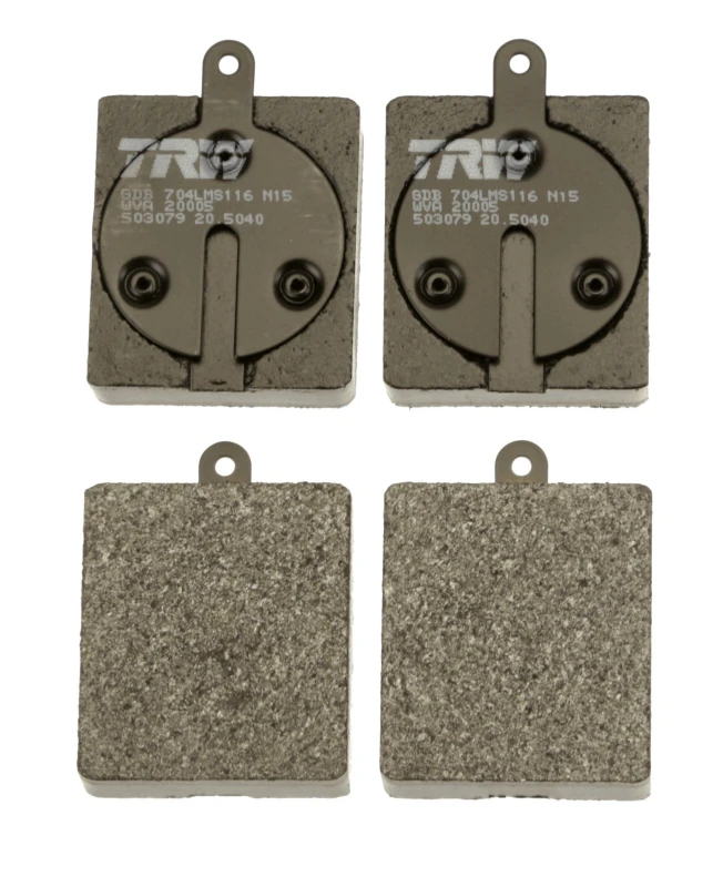 Image of TRW GDB704 Brake pad set not prepared for wear warning indicator Brake Pad Set,disc brake (402)