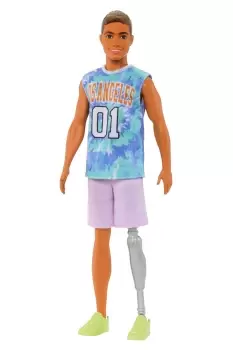 image of Barbie Ken Fashionista Sport Doll with Prosthetic Leg