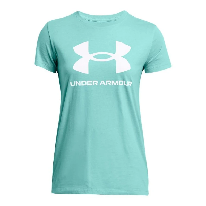 Image of Under Armour UA Rival Logo T-Shirt - Green Green 8
