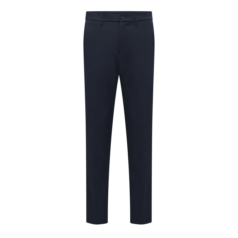 Image of Boss Mens T Commuter Straight Leg Trousers Straight Trousers 30W R Blue 51103218305