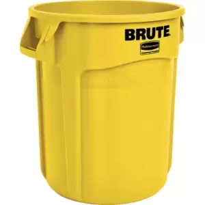 image of Rubbermaid BRUTE universal container, round, capacity approx. 75 l, yellow