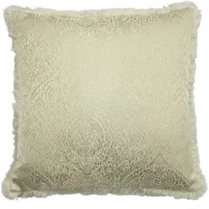 image of Paoletti Coco Cushion Cover (One Size) (Ivory)