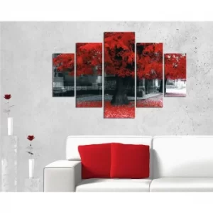 image of ST103 Multicolor Decorative MDF Painting (5 Pieces)