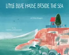 Image of little blue house beside the sea
