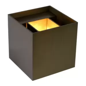 image of Lucide xio - Up Down Wall Light - LED Dim. - G9 - 1x4W 2700K - Rust Brown