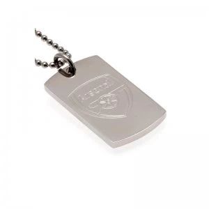 image of Arsenal Football Club Stainless Steel Crest Dog Tag