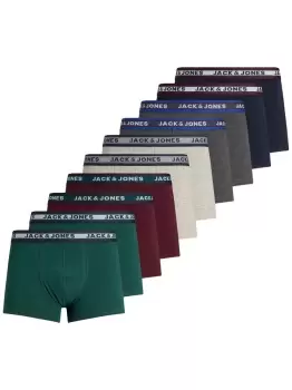 image of JACK & JONES 10-pack Solid Trunks Men Blue