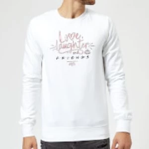 Image of Friends Love Laughter Sweatshirt - White - L