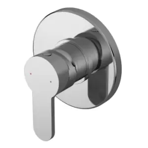 image of Nuie Round Manual Shower Valve - Chrome