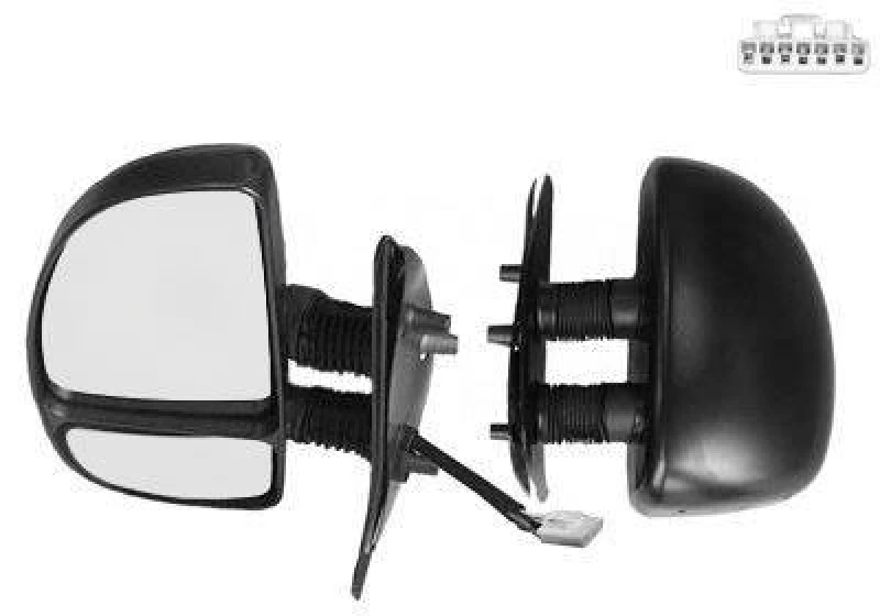 Image of VAN WEZEL 1747817 Wing mirror * HAGUS * Left, Long mirror arm Outside Mirror (50)