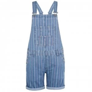 image of Pepe Jeans Stripe Dungarees - Summer Stripe