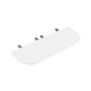 Image of 1600 X 600 CB Bench D End White - Silver