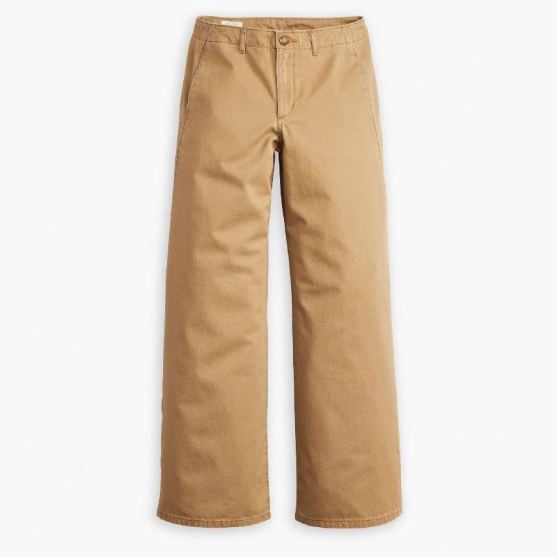 Image of Levis Womens Chino Wide Leg Jeans Ermine female 26 L29