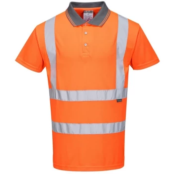 Portwest - RT22ORR4XL - sz 4XL Hi-Vis Short Sleeved Polo RIS - Orange