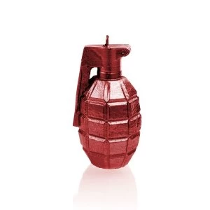 Image of Red Metallic Small Grenade Candle