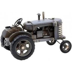 Image of Grey Vintage Tractor Ornament