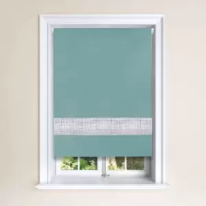 Image of Diamante Blackout Roller Blind Duck Egg Blue