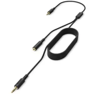 Image of NZXT ST-ACCC1-WW audio cable 2m 2 x 3.5mm 3.5mm TRRS Black