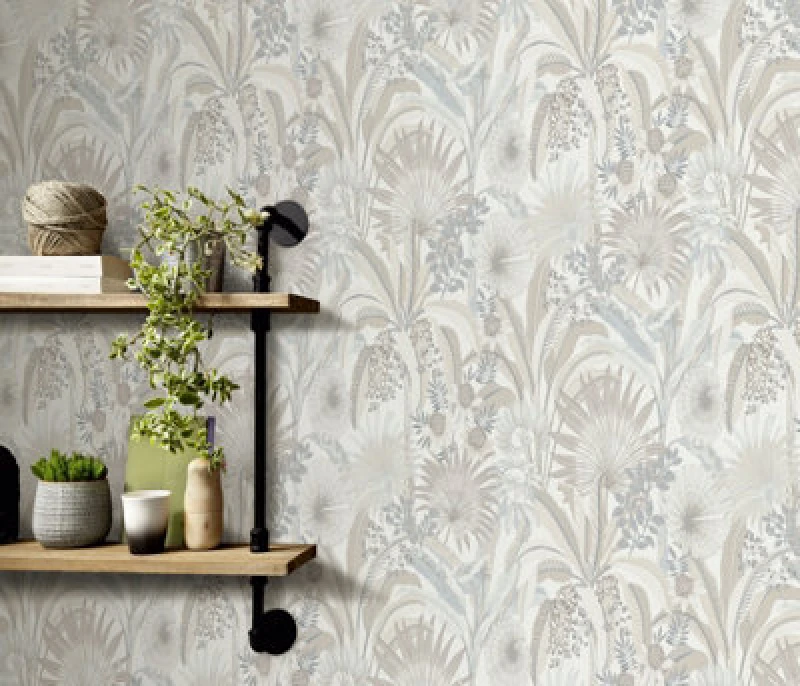 Image of Erismann Gentle Tropical Neutral Textured Paste The Wall Wallpaper