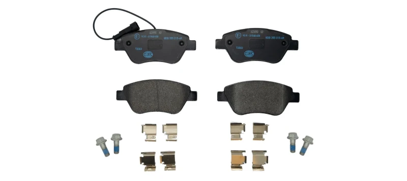 Image of HELLA Brake pad set HELLA 8DB 355 015-491