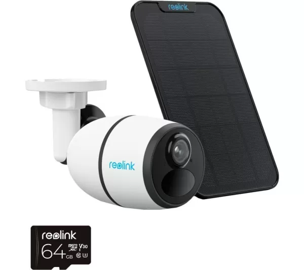 image of REOLINK Go Plus Quad HD 1440p 4G Security Camera with Solar Panel - White