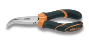 Image of Beta Tools 1164BM Long Bent Knurled Nose Pliers Bi-Material 160mm 011640036