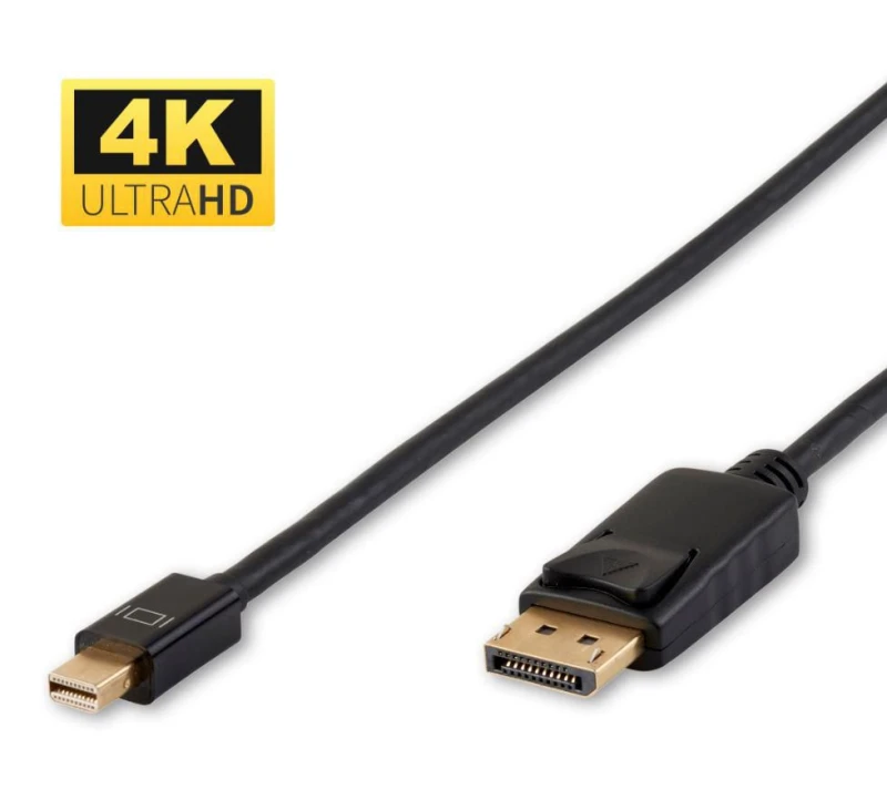 Image of Microconnect DP-MMG-050MB DisplayPort cable 0.5 m Mini DisplayPort Bla