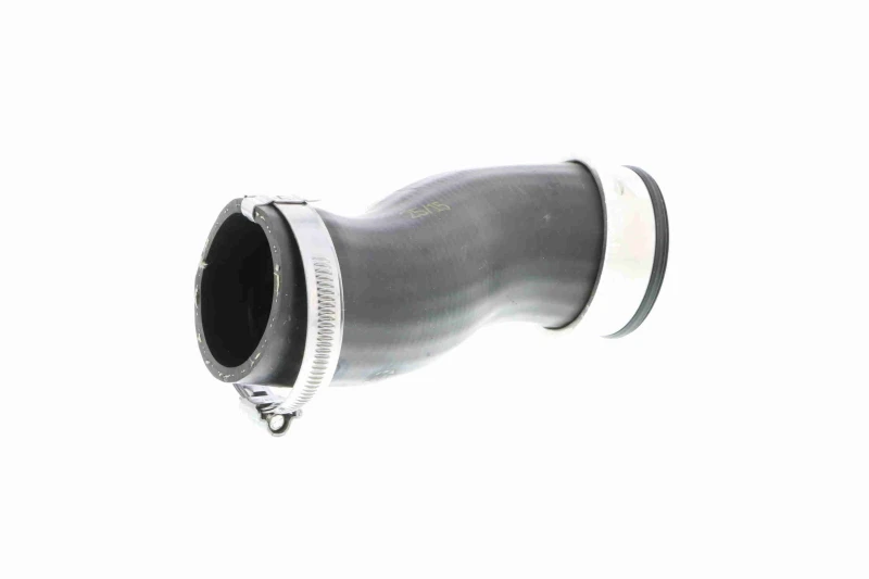 Image of VAICO V10-2836 Turbocharger Hose Rubber with fabric lining, Q+, original equipment manufacturer quality Rubber with fabric lining Charger Intake Hose