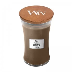 Image of Woodwick Amber and Incense Large Jar Candle 609.5g