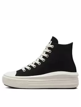 Image of Converse Chuck Taylor All Star Move Hi-Tops - Black, Size 3, Women