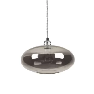 image of Blob 1 Light Dome Ceiling Pendant Light Smokey, E27