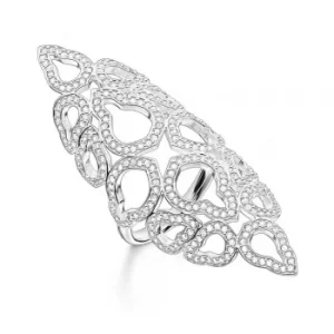 image of THOMAS SABO Silver Cubic Zirconia Filigree Ring TR2073-051-14