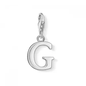 image of Thomas Sabo Charm Club Silver Letter G Charm 0181-001-12