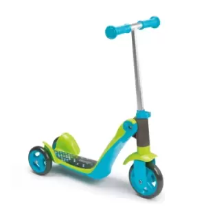 image of Smoby Blue Reversible 2-in-1 Scooter