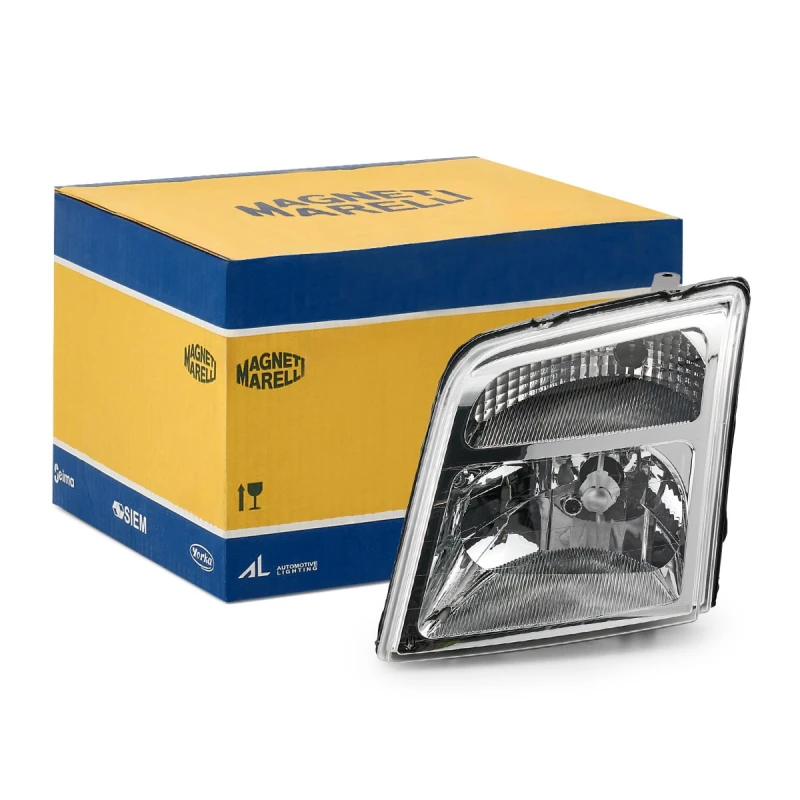 Image of MAGNETI MARELLI 712391401110 Headlights W5W, Left, with motor for headlamp levelling, Halogen Headlight (259)