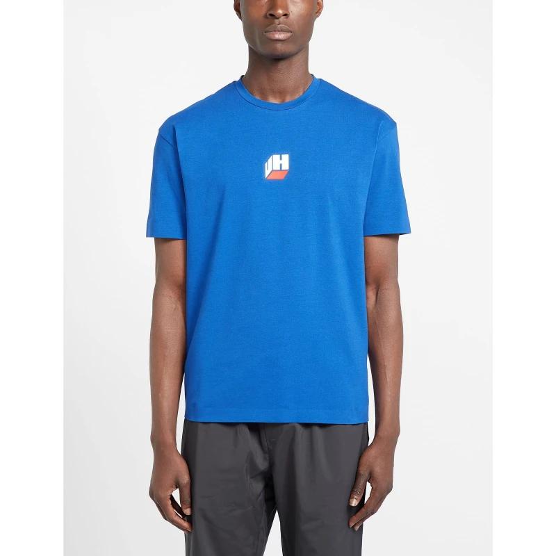 Image of Unlike Humans Cube Logo T-Shirt - Blue Blue L