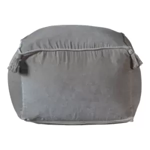 Image of Furlo Silver Velvet Pouffe Silver