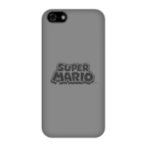 image of Nintendo Super Mario Distressed Logo Phone Case - iPhone 5C - Snap Case - Gloss