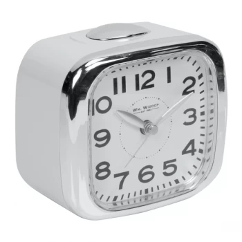 Image of WILLIAM WIDDOP Bell Alarm Clock - Sweep White