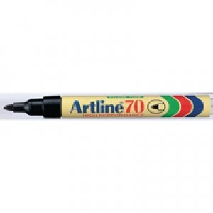 Image of Artline 70 Permanent Black Bullet Tip Marker Pack of 12 A701
