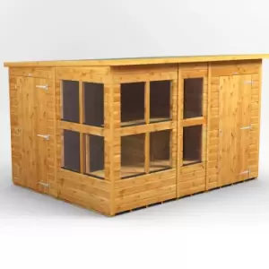 Image of 10X8 Power Pent Potting Shed Combi Including 4ft Side Store