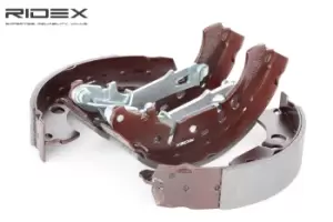 Image of RIDEX Brake Shoes 70B0072 Brake Shoe Set,Brake Lining OPEL,FIAT,PEUGEOT,Corsa D Schragheck (S07),Corsa E Schragheck (X15),Adam (M13)